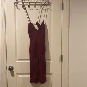 Red Lace Bodycon Dress